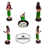 Franchise Figurine Hawaiian Hula Girl Dashboard Doll with Ukulele Bobbleheads for Car Dashboard Collection Figurines Gifts for Home Decoration Doll Dashboard Hula Girl 6" Valentines Gift