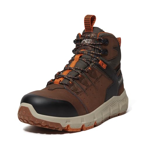Timberland PRO Men's Tempe Alloy Safety Toe Waterproof Industrial Work Boot, Medium Brown, 10M