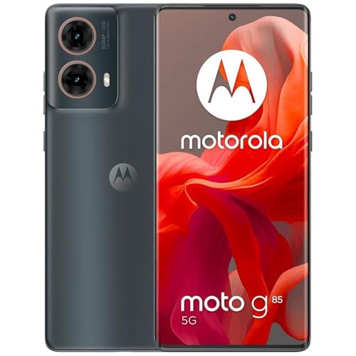 Motorola Moto G85 5G (256GB, 8GB) 6.67" 3D Curved pOLED, Android 14 (International Model Unlocked for T-Mobile Mint Tello & Global ) XT2427-1, Blue
