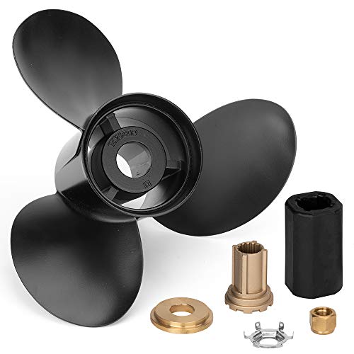 VIF Boat Propeller fit Mercury Mercruiser Alpha One/Bravo One Outboard Motos 135-300 HP 2& 4-Stroke, Aluminum Propellers 15 Spline Tooth, Rh (14 1/4Dia x 21Pitch # 48-832832A45 3 Blades with hub kit)