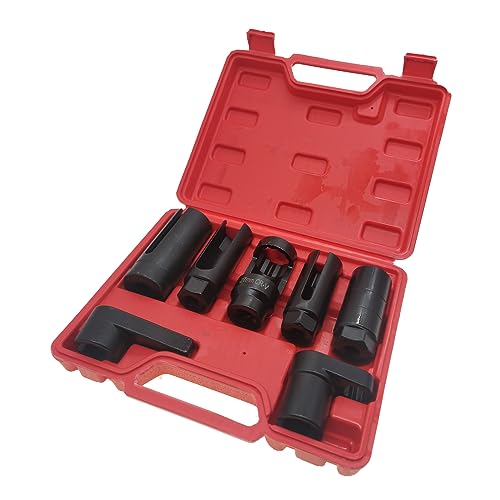 7 Pcs Oxygen Sensor Socket 22mm (7/8 in), 27mm, 29mm fits All Vehicle O2 Removal and Installation Universal Puller and Removal Tool