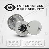 MomsUnited – Peep Holes for Door – Peephole with 200° Wide Viewing Angle – Peephole for Front Door – for Enhanced Door Security – Easy Installation – Includes Drill & Allen Wrench – Pack of 3