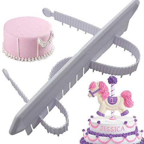 Anyana Fondant Cake Arc Ruler Decorating Graduated Scale Cake Baking Measure pastry art Tools swag Marker Dividing Set Garland sugarcraft gum paste sugar candy decor