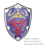 lkjad Link's Blue Shield Japanese Anime Game Prop Cosplay Sword Hylian Shield PU Foam Sword