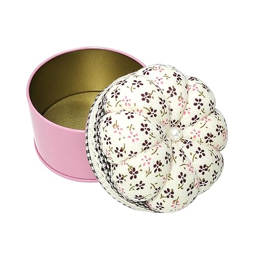 ccHuDE Pumpkin Shaped Pin Cushion Needle Cushion Box Cute Small Pincushion Sewing Needle Cushion Holder with Storage Box