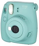 Fujifilm Instax Mini 8+ (Mint) Instant Film Camera + Self Shot Mirror for Selfie Use - International Version (No Warranty)