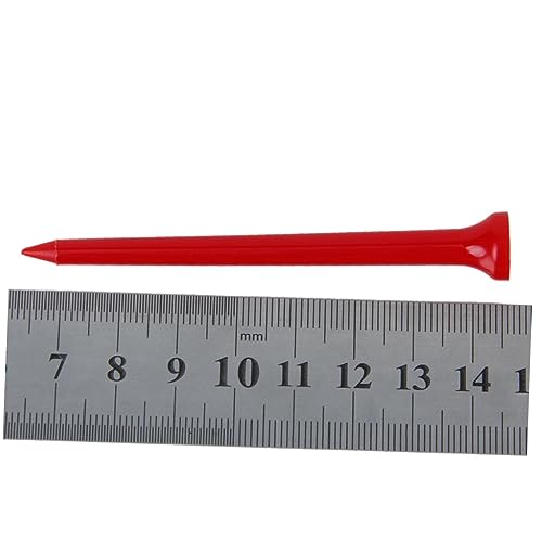 SUPVOX Golf Tees Bulk 100pcs 83mm Plastic Tees Divot Tool Lightweight Durable Random Color
