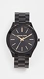 Michael Kors Slim Runway Three-Hand Black Stainless Steel Women's Watch (Model: MK3221)