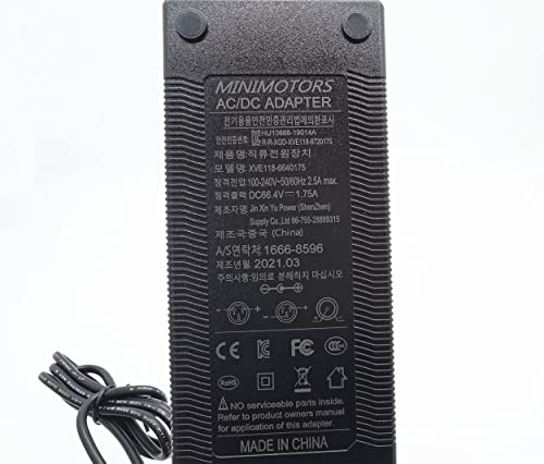 66.4V 1.75A AC/DC Charger for Speedway 5 60V Dualtron 2 3 Thunder Spider Eagle Ultra DT Electric Scooter Charger Replacement Accessories