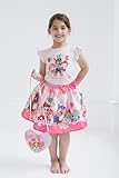 Paw Patrol Skye Chase Marshall Toddler Girls Tank Top Skirt and Bag 3 Piece Outfit Set Pink 3T