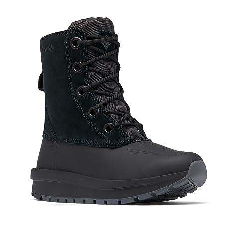 Columbia Womens Moritza Shield Omni-Heat Insulated Snow Boot, Black/Graphite, 7.5