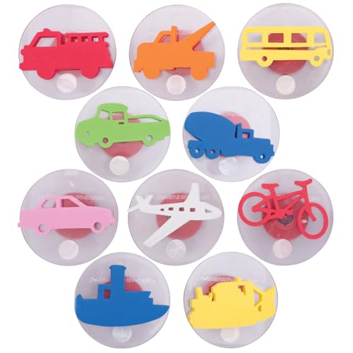 READY 2 LEARN Giant Stampers - Transportation Vehicles - Set 1 - Set of 10 - Easy to Hold Foam Stamps for Kids - Arts and Crafts Stamps for Displays, Posters, Signs and DIY Projects