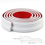 Peel and Stick Wall Molding Trim, Flexible Strip for Mirror Frame, Chair Rail, Wall Protection and Home DIY Decoration (9.8 ft x 2.4 inch)