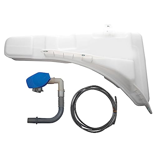 TRQ Windshield Washer Reservoir Compatible with 2019-2021 Volkswagen Tiguan VW1288133