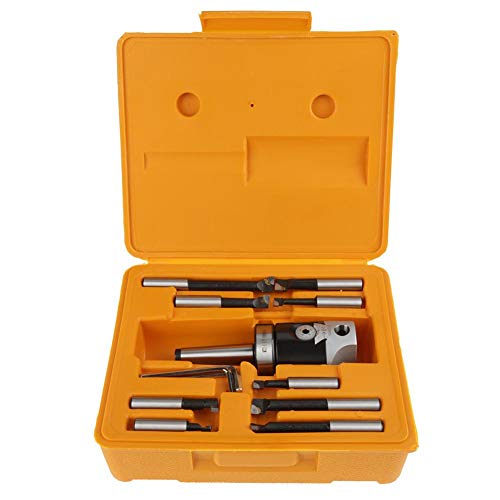 2" Boring Head Set With 12 Pcs Carbide Bars MT2-M10 F1-12 50mm Head and 9pcs 12mm Bars - Milling Machine Accessories