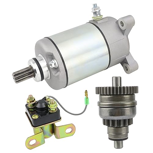 shamofeng Starter w/Bendix & Relay for Polaris Sportsman 500 96-02, Scrambler 500 97-02, Magnum 325/425/500 95-02, Big Boss 500 6x6 98-02,Ranger 500 6x6 98-02,Ranger 425 2x4 01-02,Ranger 500 4x4 01-02