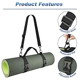 Cosmos Portable Yoga Mat Strap Mat Sling Picnic Blanket Strap with Adjustable Shoulder Strap & Handle for Festivals Picnics Camping Motorcycle Bedroll Pilates