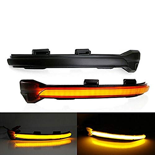 LED Turn Signal Light Mirror Indicator Replacement for VW Golf 7 MK7 GTI 2015+ (Black)