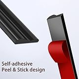 moonoom 20 Ft x 1.6'' Wall Decoration Molding Trim, Black Self-Adhesive 3D Chair Rail Panel Molding, Flexible DIY Wall Trim for Wall Mirror Window Frame and Home Decoration