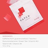 The Patch Remedy Energy Patches - 30 Topical Patches with Caffeine from Guarana Extract, Taurine, Glucuronolactone, Green Tea, Vitamin B3, B5, B6, Transdermal Caffeine Patches Energy