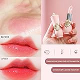 6 Pcs/Set Flower Jelly Lipstick Set Temperature Change Moisturizer Long Lasting Nutritious Balm Magic Color Change Lip Gloss