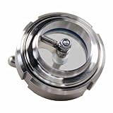 YINUK 51-219MM 304 Stainless Steel Sanitary Sight Glass with Wiper Sight Glass for Home Brewing Distillation, Round Viewing Sight Glass, 1pcs(Pipe OD 219mm)