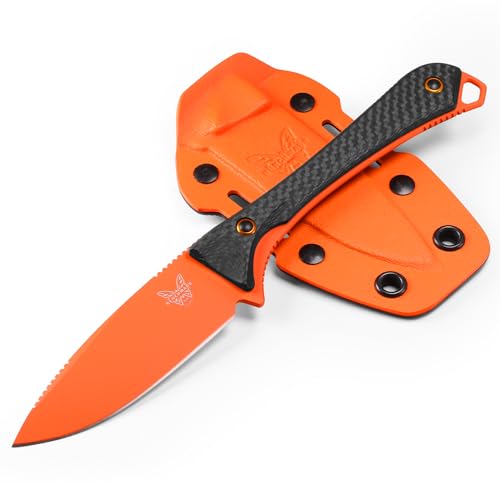 Benchmade1OR Hunting Knife with Black Carbon Fiber Handle (15201OR)