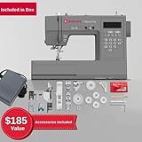 SINGER Heavy Duty 6700C Computerized Sewing Machine with Accessory Kit | Strong Motor with Enhanced Piercing Power, 411 Stitch Applications, LCD Screen, Full Metal frame & 1-step Buttonhole