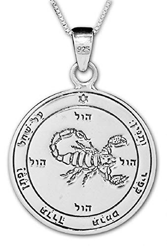 Blue White Shop King Solomon Recuperation Pendant Kabbalah Amulet Silver 925