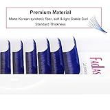 Volume Eyelash Extensions D curl Easy Fan Lash Extensions 8~14mm Mix Tray Blue 0.07mm Lash Extension Supplies by FADLASH (Blue 0.07-D-Mix)