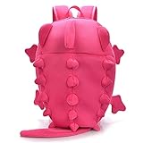 LOCOMO 3D Dragon Backpack Dinosaur Casual Daypack with Spikes Adult Cute Lizard 2 Size Available BPK005PNKL