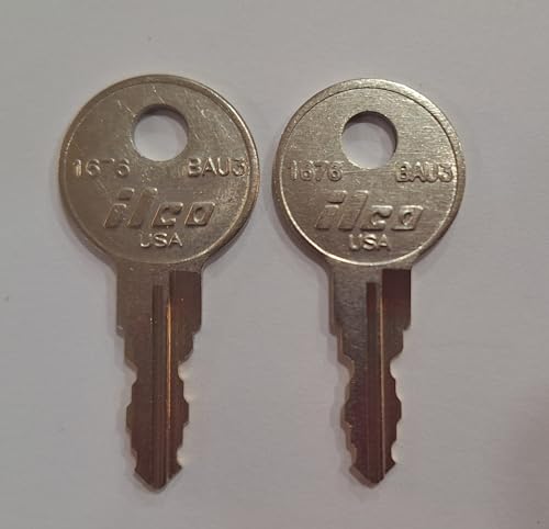 Generic 2 Replacement Keys Cut to Key Code RL013 RNL Roll N Lock Truck Cap Topper Lock (These Keys are not for L & T-Handles Locks!) *You Have to Have The Letters RL Before The Numbers., Silver