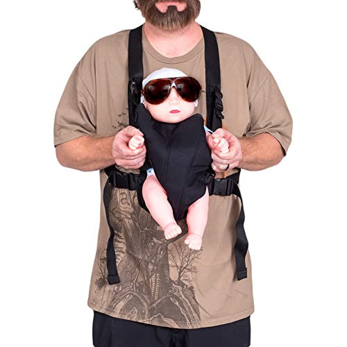 Costume Agent Hangover Baby Carlos Doll Carrier and Glasses Halloween Costume Cosplay Accessory Multicolor