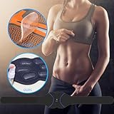 FDA Cleared, ABS Stimulator - EMS Muscle Stimulator, Portable Muscle Training for Abdomen, Abdominal Toning Belt, Fitness Ab Workout Equipment for Women and Men, Black Blue