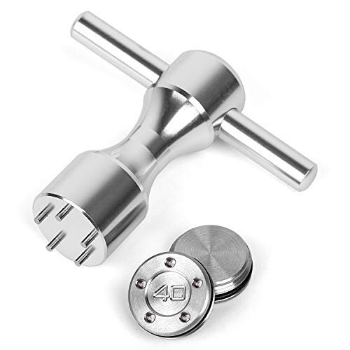 Gofotu Golf Weight 2pcs 5g/10g/15g/20g/25g/30g/35g/40g/45g Golf Weights Wrench Compatible with Fit Titleist Scotty Cameron Putter Newport (2pcs 40g+Wrench)