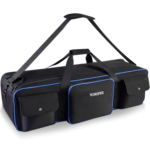 YOREPEK Tripod Carrying Case Bag 40.5", Resistant Light Stand Bag with 2 Protective Pads, Photo Studio Equipment Case fit Tripods Manfrotto, Monopods, Speaker Stands, Umbrellas, Accessories, Travel