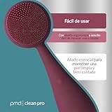 PMD Clean Pro - Smart Facial Cleansing Device with Silicone Brush & ActiveWarmth Anti-Aging Massager - Waterproof - SonicGlow Vibration Technology - Clear Pores & Blackheads - Lift, Firm, & Tone Skin