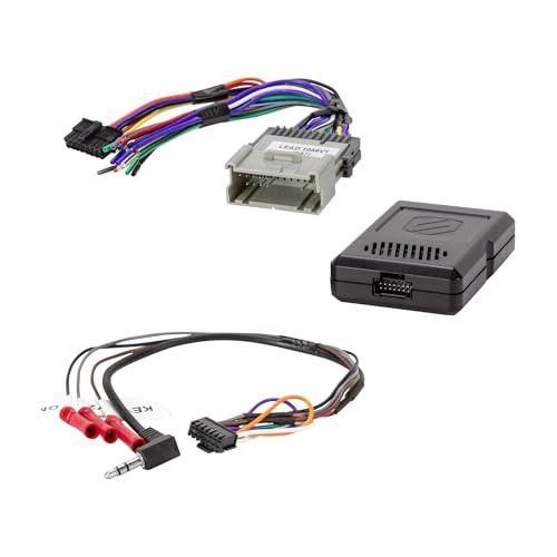 Scosche GM2000SWF Factory Stereo Replacement Interface Adapter, Compatible with Select 2000-13 GM Vehicles, Car Radio Wiring Harness, Retains Steering Wheel Controls & OEM Amplifier - See Fit Guide