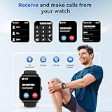 BHNYBWUL Smart Watch(Answer/Make Call), 1.85'' HD Smartwatch for Men Women, 2025 Fitness Tracker with 100+ Sport Modes, Heart/Sleep Monitor/Pedometer IP68 Waterproof Fitness Watch for Android iOS