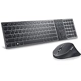 Dell KM900 Premier Collaboration Keyboard and Mouse - Zoom Touch Controls, Backlight Keyboard, Bluetooth 5.1, Radio Frequency 2.4GHz - Black