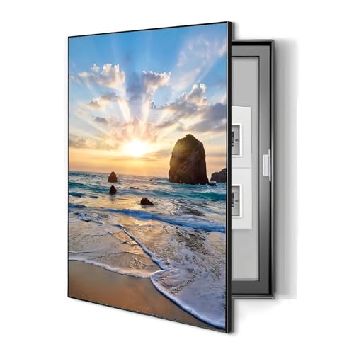 Breaker Box Cover Decorative Wall Mounted Electrical Panel Cover to Hide Fuse Box, Painterly Design for Living Room Home Office(40x60cm/15.7x23.6in)