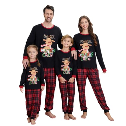 Christmas Pajamas for Family Matching Family Christmas Pajamas Matching Sets Xmas Pjs Sleepwear(AB3-Men, XX-Large)