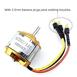 FPVDrone A2212 1000KV Brushless Outrunner Motor 13T with 3.5mm Male Banana Connectors for RC DIY Aircraft Multi-Copter Quadcopter Drone