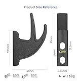 ulip Scooter Double Front Hook Carrying Hook Handy Hanger Hook for Segway Ninebot Max G30 F Series D Series GT Series Scooters Black