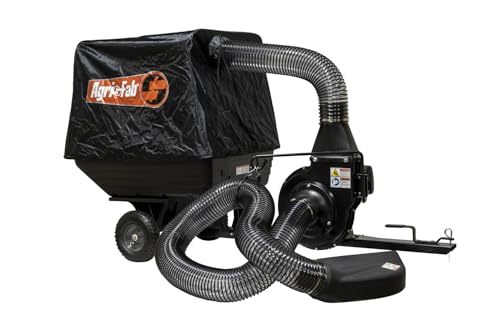 Agri-Fab 45-0630 Large Capacity 29 CU FT Soft Top Mow-N-Vac, Tow Behind Lawn Vacuum, Leaf Vacuum, Gas Powered, Easy Single Lever Dumping
