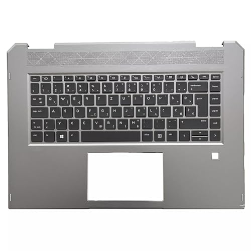 Laptop PalmRest&Keyboard for HP ZBook 15 Studio X360 G5 L34210-BA1 with Backlit Slovenian SL Gray