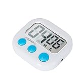 12 Pack Small Digital Kitchen Timer Magnetic Back and ON/Off Switch,Minute Second Count Up Countdown（White,Blue,Orange