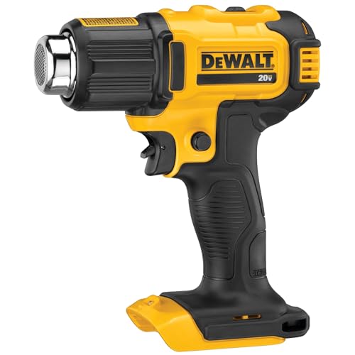 DEWALT 20V MAX Heat Gun, Cordless, Up to 990 Degrees, 42 Minutes of Run Time, LED Light, Bare Tool Only (DCE530B)