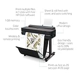 HP DesignJet T650 Large Format Wireless Color Plotter Printer - 36", Includes 2-Year Onsite Warranty Support (5HB10T) - New Model