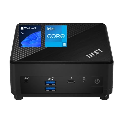 MSI Cubi 5 Professional Mini PC, 12th Gen Intel i5-1235U Processor (Beats Ryzen 7 5700U), 8GB RAM, 512GB SSD, Wi-Fi 6, Windows 11 Pro, Support 4K@60Hz Display, Multitasking at Work/Gaming